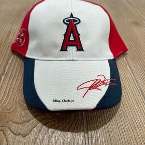 Angels Red and White Baseball Cap